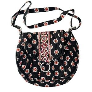 Vera Bradley Pirouette Saddle Up Shoulder Bag - Black/Red/White